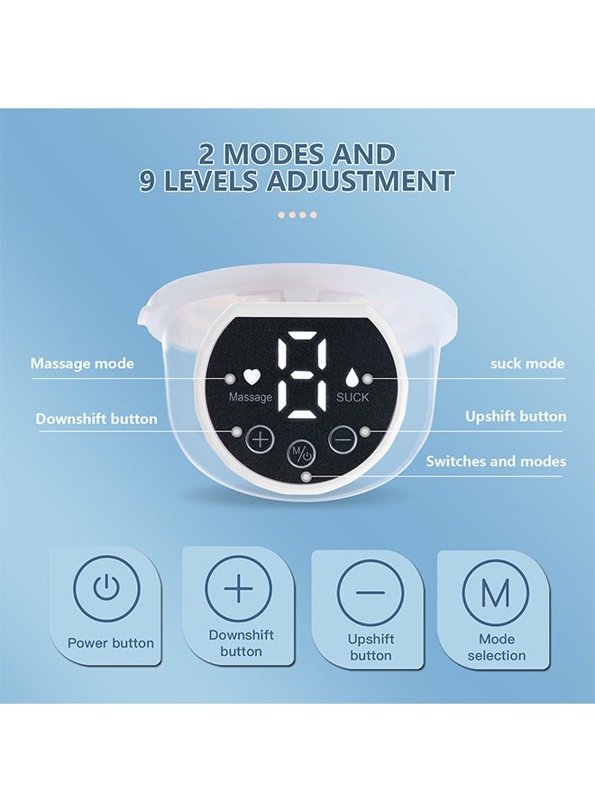 Sharpdo Wearable Breast Pump, Hands-Free  Cordless, 3 Modes, 9 Suction Levels, LCD Display, Memory Function, BPA-Free  Eco-Friendly, Easy to Clean, Great Value - Image 4