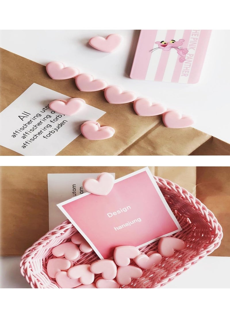 Generic 15pcs Heart Shaped Binder Clips,Mini Decorative Paper Clips,Paper and Bag Clips for Coffee Office Photo Picture Pages Hol  - Image 3