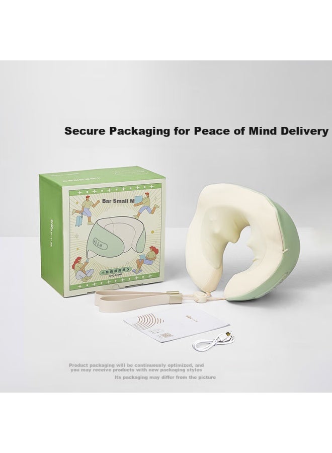 Bear Bear Cervical Shoulder Neck Massager Smart Neck Massager Portable Ring Neck U-shaped Pillow Hot Compress Kneading Practical International Women's Day Gift For Men And Women Amq-r10w1  - Image 5