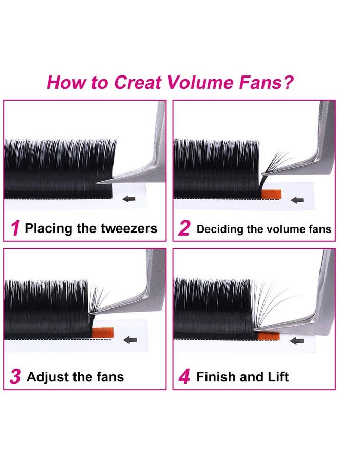 FADLASH - Eyelash Extension D Curl 0.07 15-20mm Mixed Tray Easy Fan Volume Lashes 2D-10D Volume Lash Extensions Self Fanning Eyelash Extensions by FADLASH - Image 1