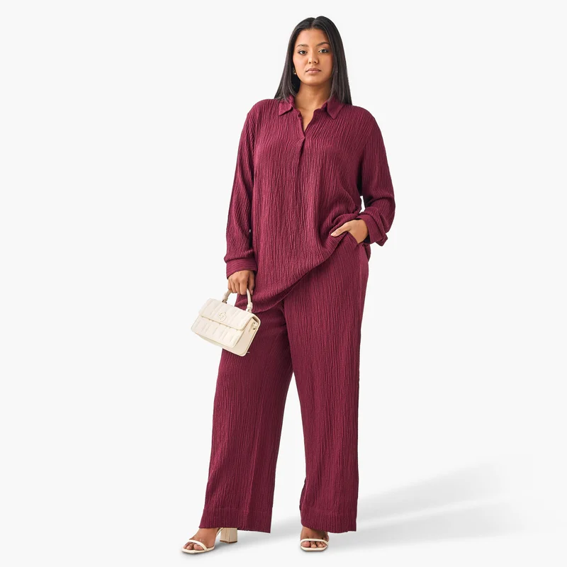  أولا بوبكن Textured Resort Shirt