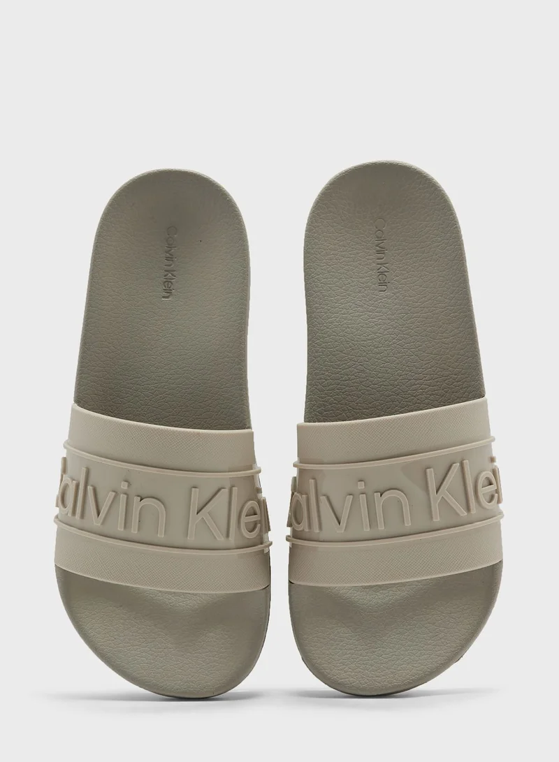 CALVIN KLEIN One Strap Flip Flops