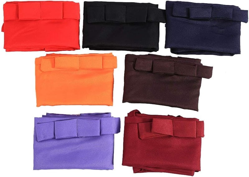 klarako Half Length Short Waist Apron Durable Waterproof Half Length Apron with Pockets Simple Color Short Apron Suitable for Kitchen Restaurant - Image 4