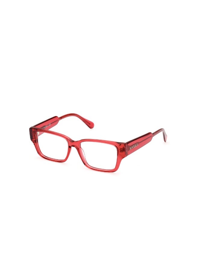 MAXCO Mo5095 Rectangular Acetate Frames For Women Size 52, Shiny Light Red - Image 1