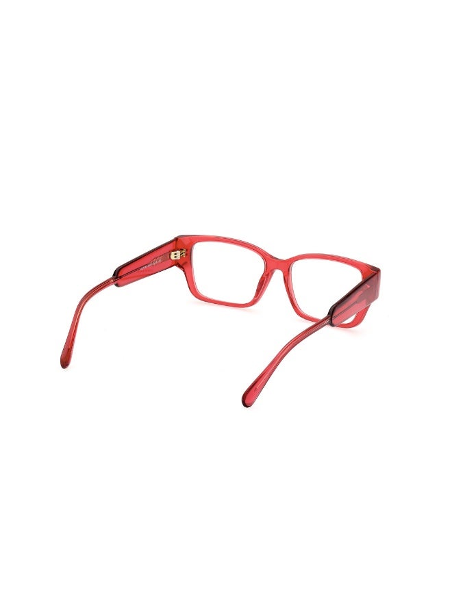 MAXCO Mo5095 Rectangular Acetate Frames For Women Size 52, Shiny Light Red - Image 5