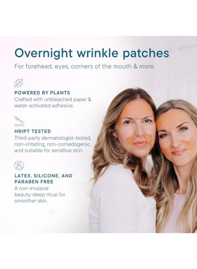 Frownies Facial Wrinkle Patches Bundle Forehead Between the Eyes 144 Corners of Eyes Mouth 144 Anti Wrinkle Patches Helps Smooth Frown Lines and Smile Lines - Image 4