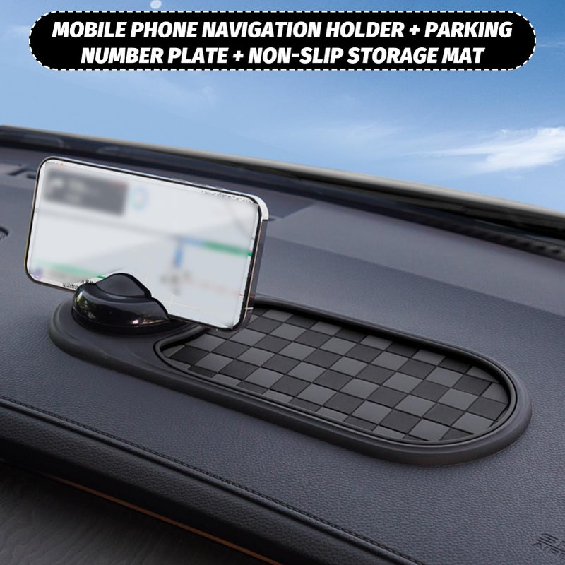 hinbkenla Multifunction Car Anti-Slip Mat,Auto Phone Holder,Phone Holder,Multifunctional Multi Function Car Anti Slip Mat,Car Mats for Phone/Sunglasses/Key - Image 4
