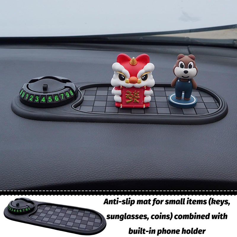hinbkenla Multifunction Car Anti-Slip Mat,Auto Phone Holder,Phone Holder,Multifunctional Multi Function Car Anti Slip Mat,Car Mats for Phone/Sunglasses/Key - Image 5