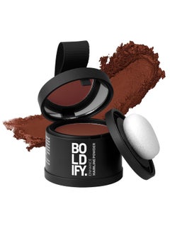 Boldify BOLDIFY Hairline Powder  Root Touch Up Hair Color for Gray Coverage  Bald Spot Concealing Hair Powder for Women  Men  48Hour StainProof  Auburn 