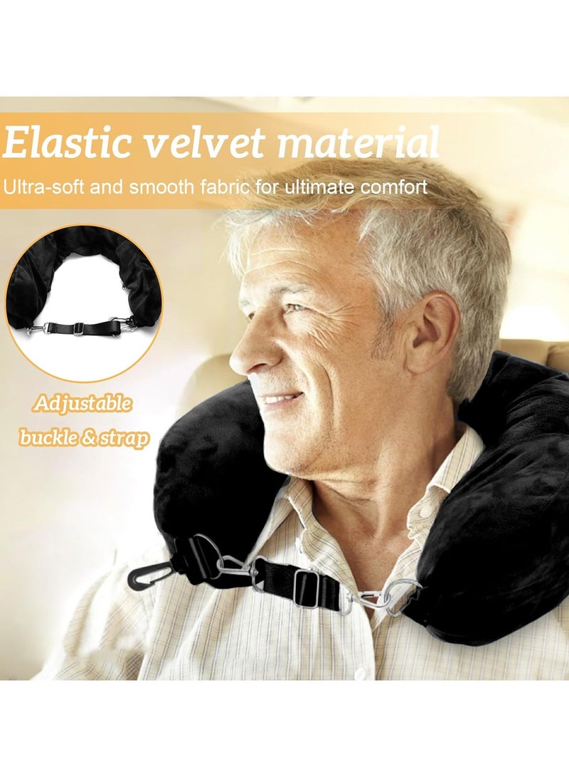 CMGTYYD Stuffable Neck Pillow for Travel, Travel Neck Pillow Stuffable with Clothes, Travel Essentials, Transformable U Shaped Travel Pillow, for Travelling by Car, Train and Plane - Image 3