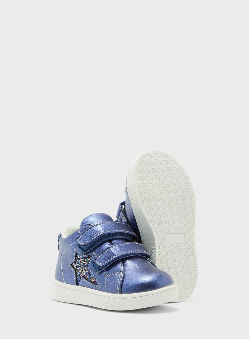 MINOTI Kids Double Strap Sneaker