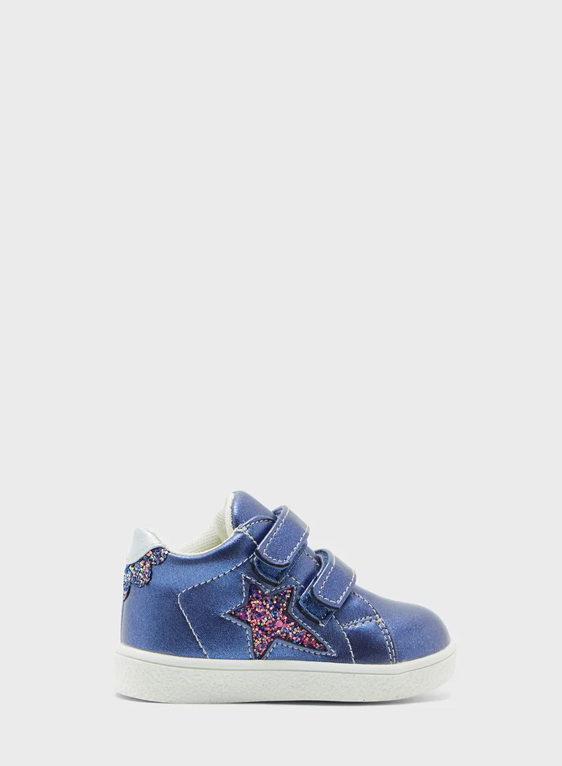 MINOTI Kids Double Strap Sneaker