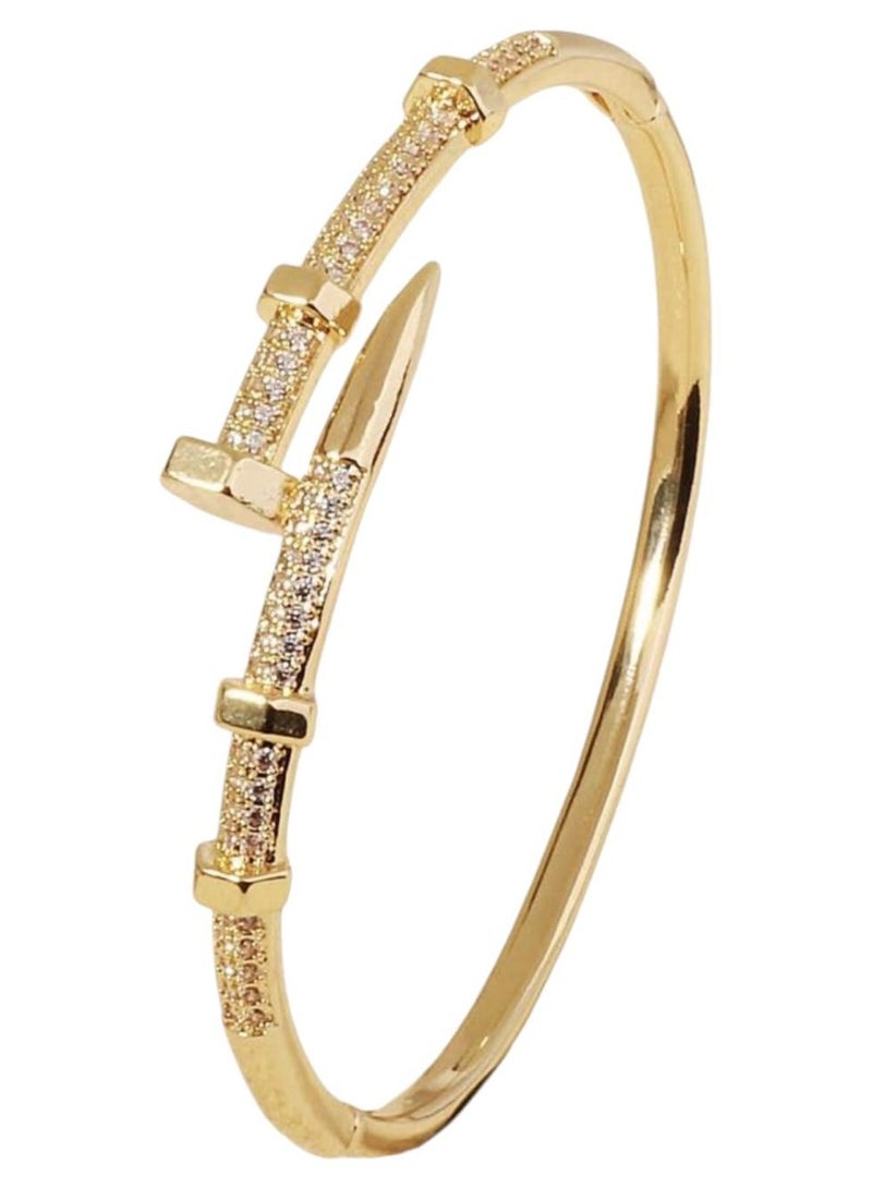 YUCCA New Style High Quality Personalized Zirconia Open Bangle - Image 1