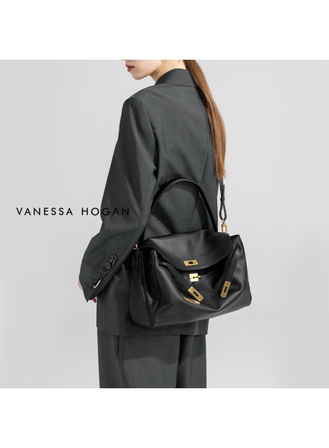 Vanessa Hogan حقيبة فاخرة من جلد البقر الطبقة الأولى للنساء من فانيزا هوغان في إتش، حقيبة كتف، هدية عيد ميلاد للزوجة أو الصديقة - Image 1