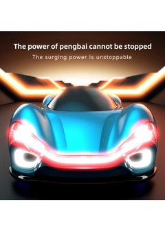 Generic RC Car Toys,Sensing RC Stunt Car 4WD  with Headlights,Double- Dual Control of Remote Control/Remote Control Watch RC Cars For Boys/Girls(Blue) New Energy Remote Control Car  simulation charging pile Electric Streamer Concept Car for Kids' Creative Exploration  - Image 2