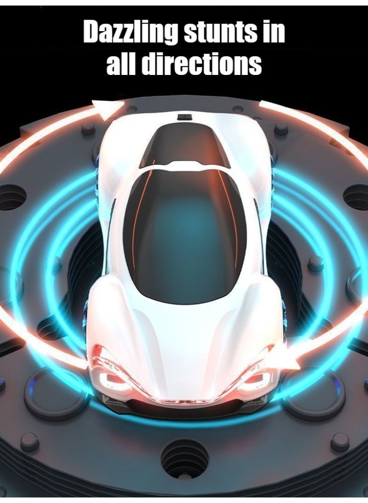 RC Car Toys,Sensing RC Stunt Car 4WD  with Headlights,Double- Dual Control of Remote Control/Remote Control Watch RC Cars For Boys/Girls(Blue) New Energy Remote Control Car  simulation charging pile Electric Streamer Concept Car for Kids' Creative Exploration - Image 2