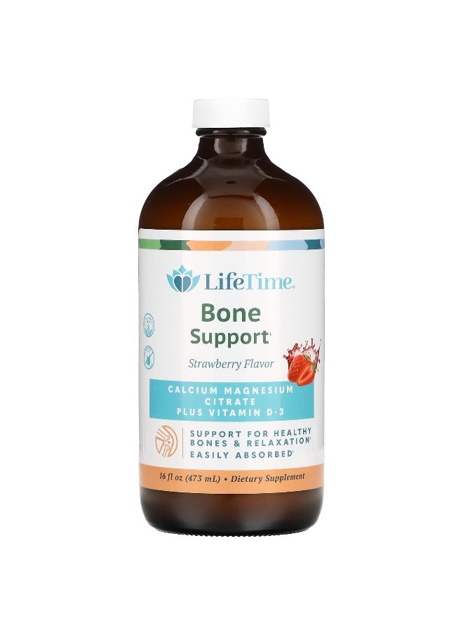 LifeTime Vitamins LifeTime Vitamins, Bone Support, Strawberry, 16 fl oz (473 ml)  - Image 1