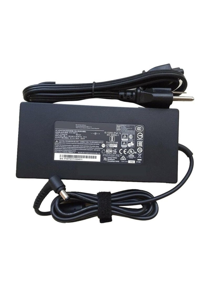 ماكس باور مصدر طاقة للكمبيوتر المحمول 19 فولت 7.89 أمبير 7.9 أمبير 150 واط متوافق مع HP Omni 100 MS200 MS218CN HSTNN-LA09 462603-001 PA-1151-03 محول تيار متردد - Image 1