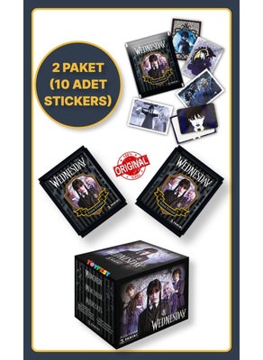 Toyfest Panini Wednesday Collection Sticker Decals + 2 Packs (10 Stickers)  - Image 1