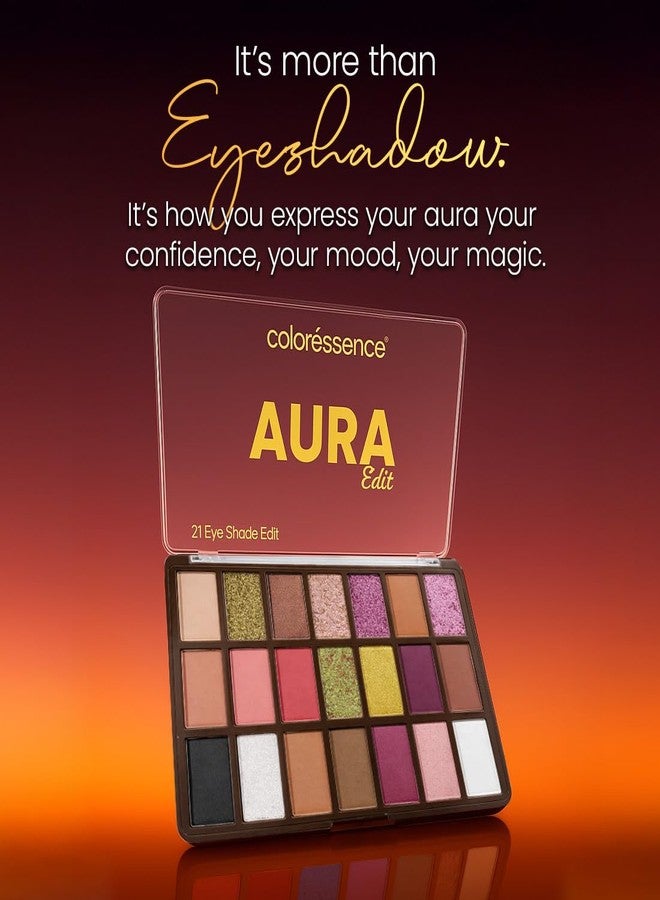 Coloressence Aura Edit 21 Eyeshadow Palette, Multicolor | Matte, Shimmer & Metallic Finishes | Highly Pigmented | For All Skin Tones | Long Lasting (AE-2) - Image 1