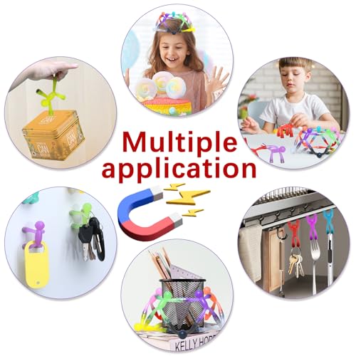 SUPINEEDO Magnetic Travel Toys for Toddler,10Pcs Magnet Men,Magnetic People,Fun Magnets for Kids 1 2 3 4 5 Year Old,Plane,Classroom,Restaurant,Cute Sensory Toys - Image 4