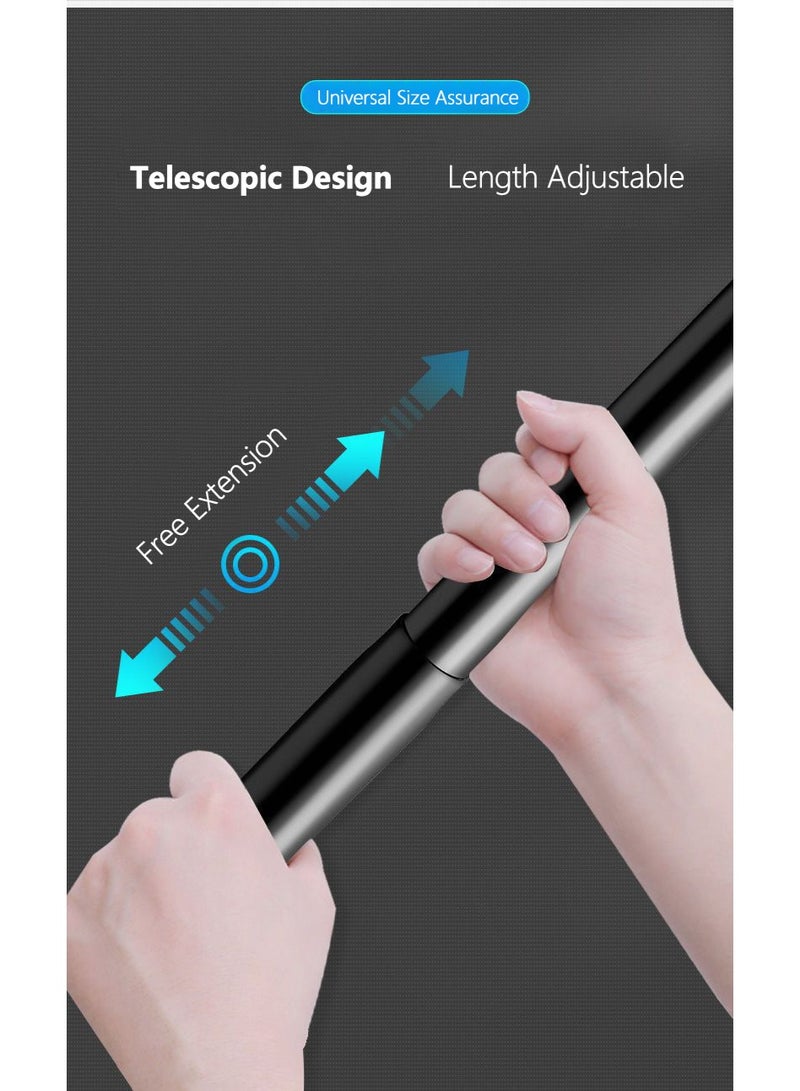 والالا قضيب ستارة دش زاوية قابل للتمديد من الفولاذ المقاوم للصدأ، قضيب ستارة معدني مربع الشكل منحني بزاوية 90 درجة، قضيب حوض استحمام منحني مع خطاف 90*90*90 - Image 3