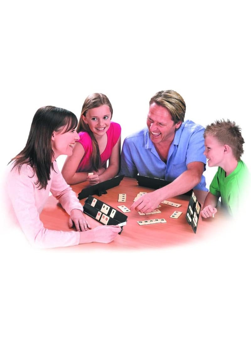 Rummikub The Original Classic Rummy Tile Board Game Strategic Family Night Activity for Kids Teens and Adults Competitive Number Sequencing Puzzle Set Includes 106 Tiles and 4 Racks for 2-4 Players Ages 7 and Up STEM Educational Learning Toy for Pattern Recognition and Logical Planning Best Selling Multiplayer Tabletop Game for Home Entertainment Social Gatherings and Travel Gift Idea Pressman Edition Professional Strategy Tile-Laying Game - Image 3