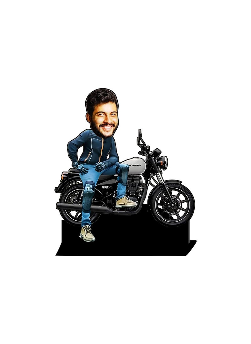 Incredible Gifts India Incredible Gifts Personalized 3D Bike Caricature Gift for Bike Lovers  - Image 1