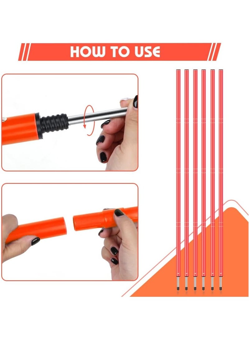 founder Soccer Agility Training Equipment: 6 Soccer Agility Poles, 20ft Agility Ladder, 10 Soccer Cones, 1 Jump Rope. Soccer Training Poles for Speed Training, Agility Training - Image 2