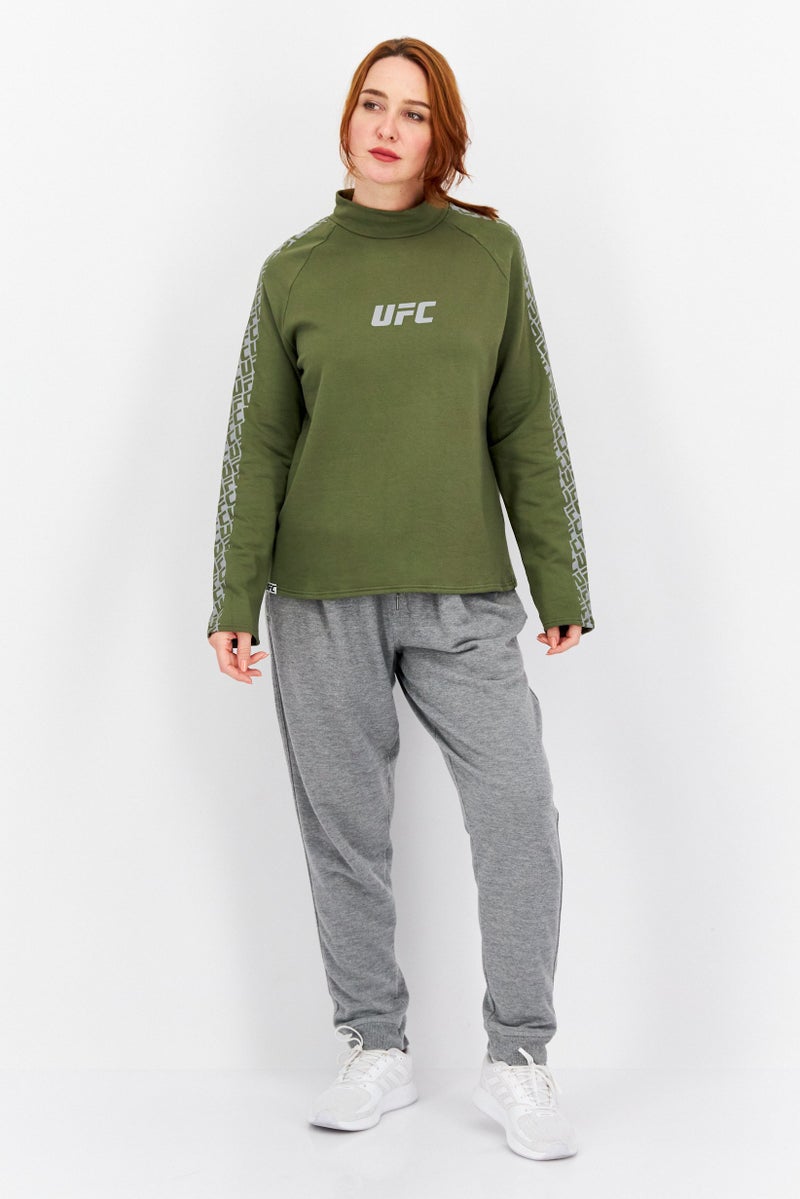 Ufc Women Sportswear Fit Long Sleeves Training Sweatshirt, Olive - Image 2