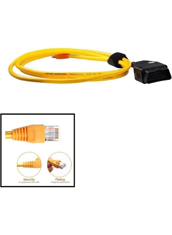Generic Car Programming Cable Ethernet Enet Obd Obdii Rj45 enet obd2 Interface Compatible F-Series Diagnostic for bmw ista  - Image 2