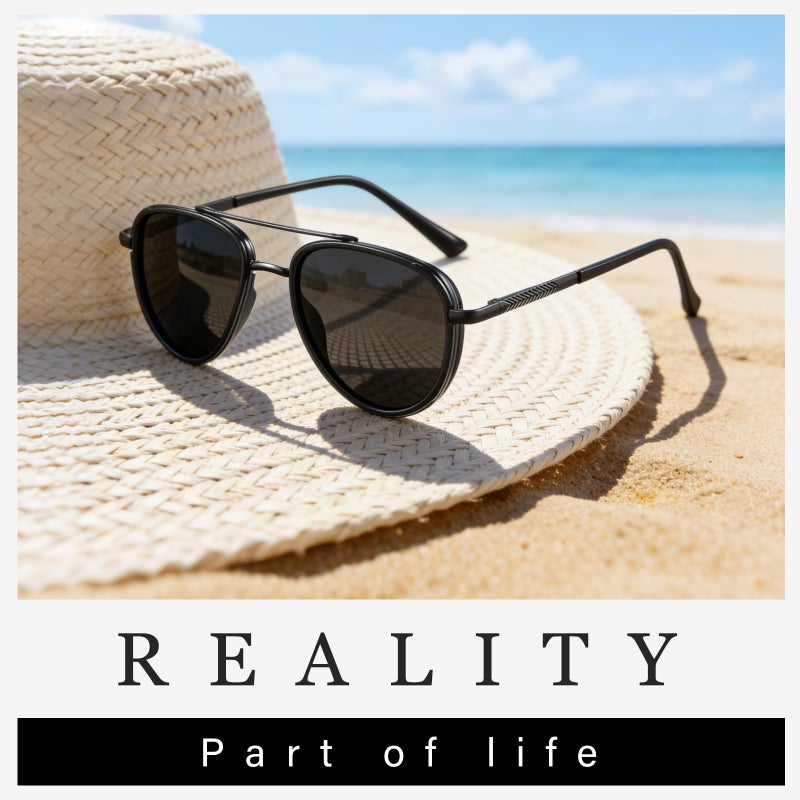 KUGUAOK Polarized Aviator Sunglasses for Women Men UV Protection Running Outdoors Tangle Free Sun Glasses Vintage Shades - Image 4