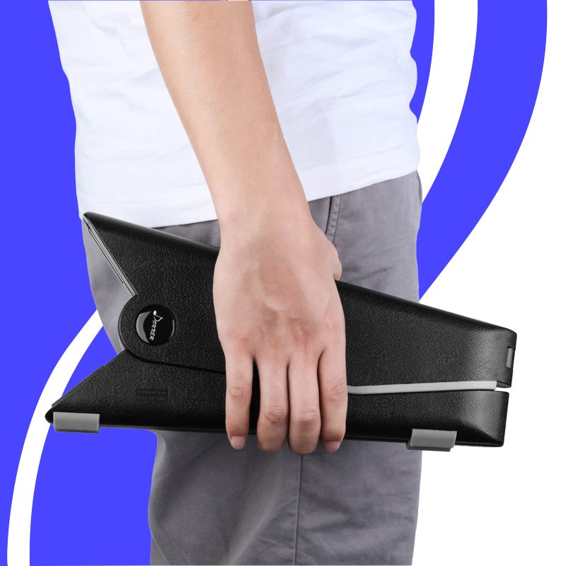 Donner Travel Guitar Stand, Acoustic Electric Guitar Floor Stand, A Frame Foldable Lightweight Guitar Holder Adjustable for Bass, Cello, Mandolin, Banjo, Ukulele - Image 5