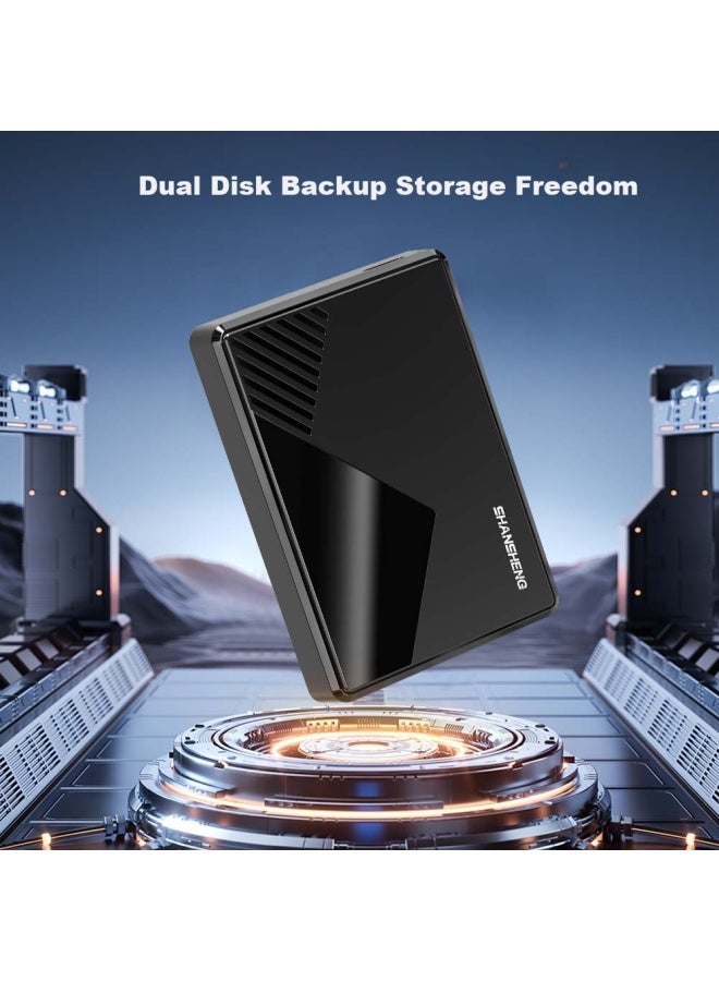 Shansheng 1tb Portable Hard Drive Usb 3.0 Dual Disk Backup P3 High-speed Transfer 2.5-inch External Computer External Hard Drive Storage Data Photos Stable And Durable - Image 1