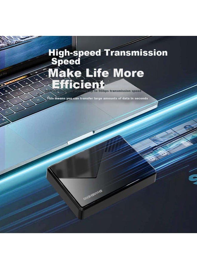 Shansheng 1tb Portable Hard Drive Usb 3.0 Dual Disk Backup P3 High-speed Transfer 2.5-inch External Computer External Hard Drive Storage Data Photos Stable And Durable - Image 2