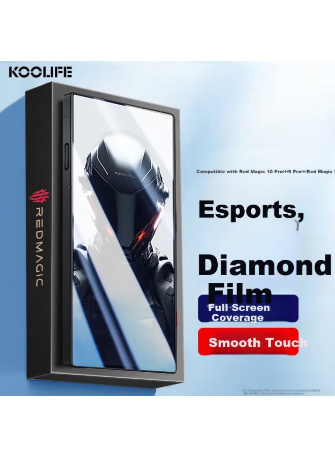 حماية شاشة زجاجية مقساة من Koolife لهاتف Nubia Red Magic 9 Pro/+ و Red Magic 10 Pro/+, حماية شاشة زجاجية مقساة لـ Red Magic 9S Pro, حماية شاشة للألعاب, حماية شاشة عالية الدقة,