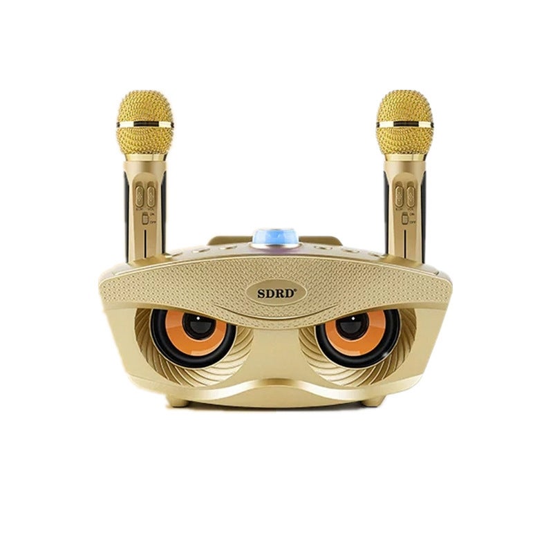 Sd306 Family Ktv Audio Karaoke Mobile Phone Tv Song Training Machine Integrated Dual Microphone Owl Speaker - Image 5