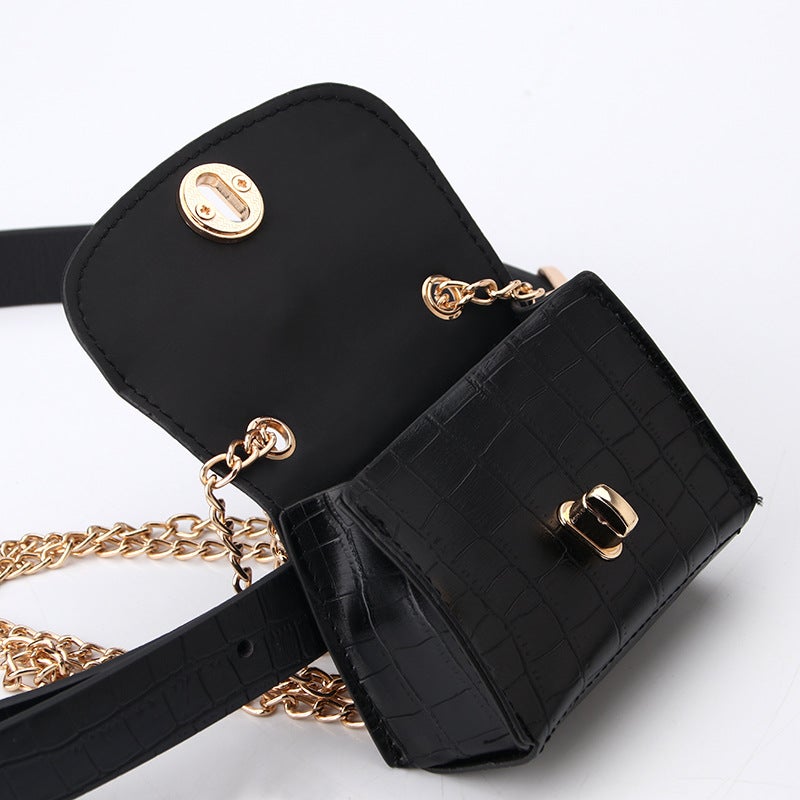 Women'S Belt Waist Bag Personality Trendy All-Match Chain Waist Bag Detachable Dress Jacket Decorative Snake Pattern Belt - Image 4