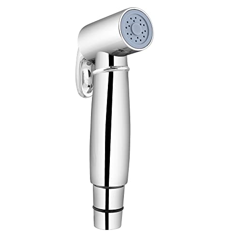 Somany Bathware Somany Health Faucet ABS Round with 1 Meter Flexible Tube | Premium Chrome Finish, High-Pressure Tested, Durable ABS Body & SS Braided Hose - Image 1