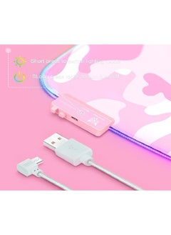onikuma Onikuma MP005 Gaming Keyboard with Mouse Pad with RGB light Pink  - Image 5