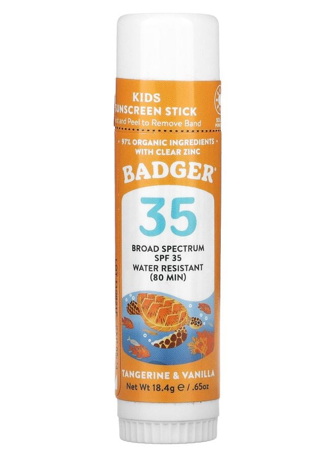 Kids Sunscreen Stick SPF 35 Tangerine & Vanilla 0.65 oz (18.4 g)