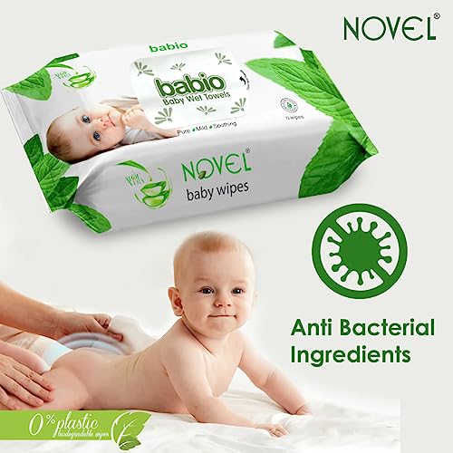 NOVEL Baby Wet Wipes (Pack of 5-72 Sheet) - Image 3