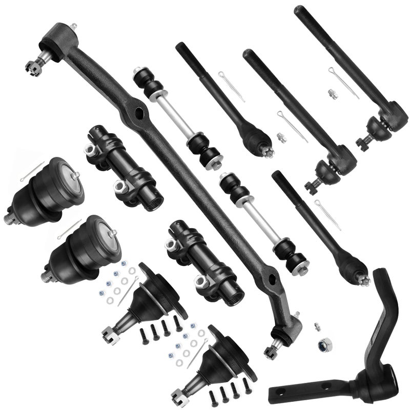 SCITOO 14pcs Front Suspension Kit Center Link Tie Rod End Adjusting Sleeve Sway Bar Link Ball Joint Idler Arm Fit 1978-1987 For Buick Regal For Chevy El Camino Monte Carlo - Image 1