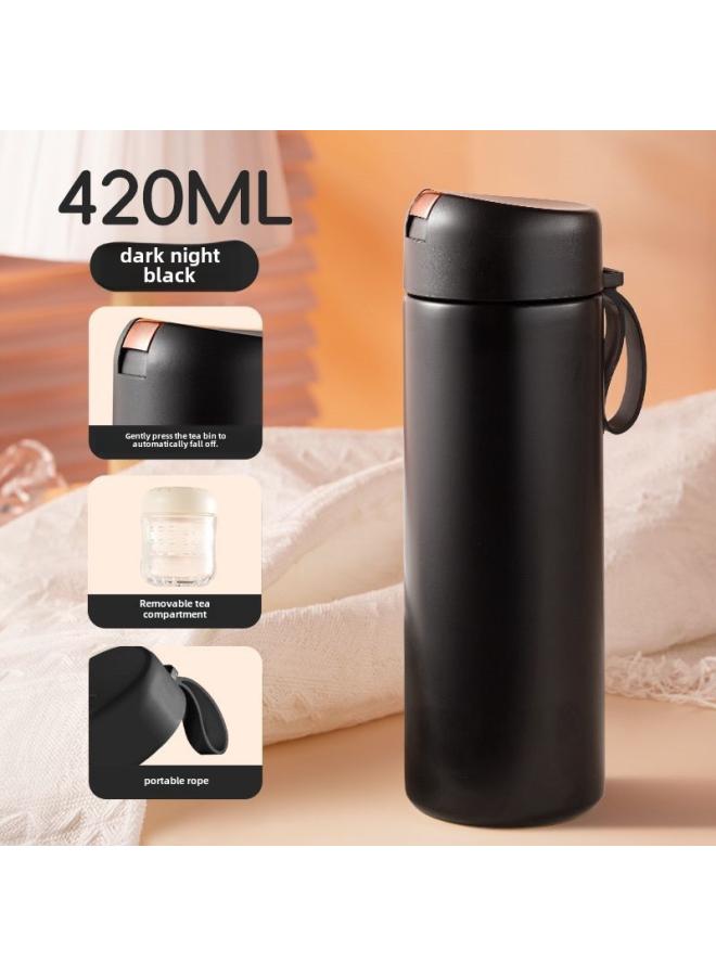 Magnetic Vacuum Cup 304 Stainless Steel Tea Separation Cup Female Simple Student Tea Portable Car Office Cup