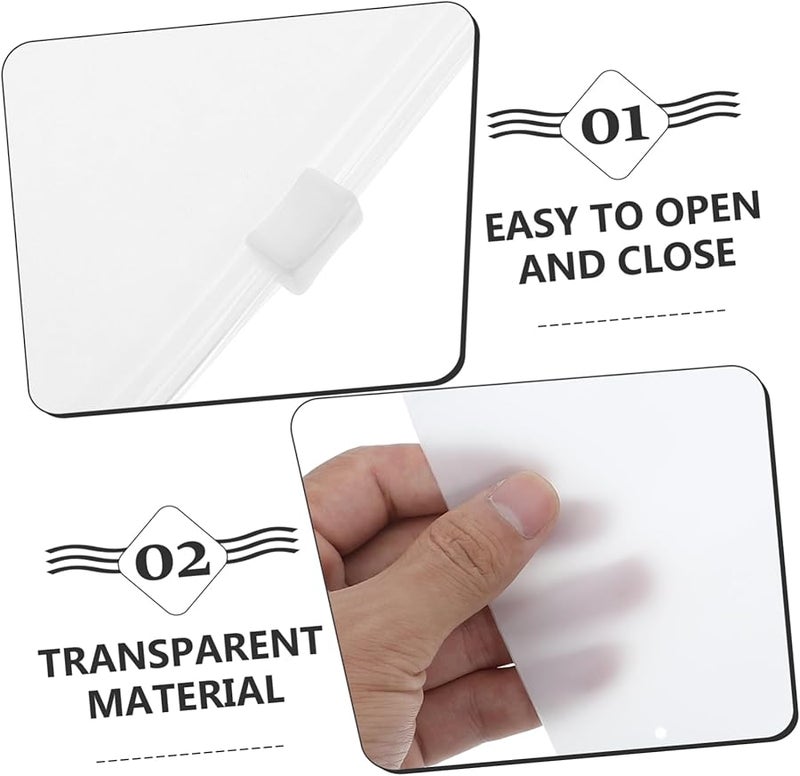 Frosted Zipper Bags 100pcs Clothing Packaging For Shirts Documents Storage Retail - Image 4