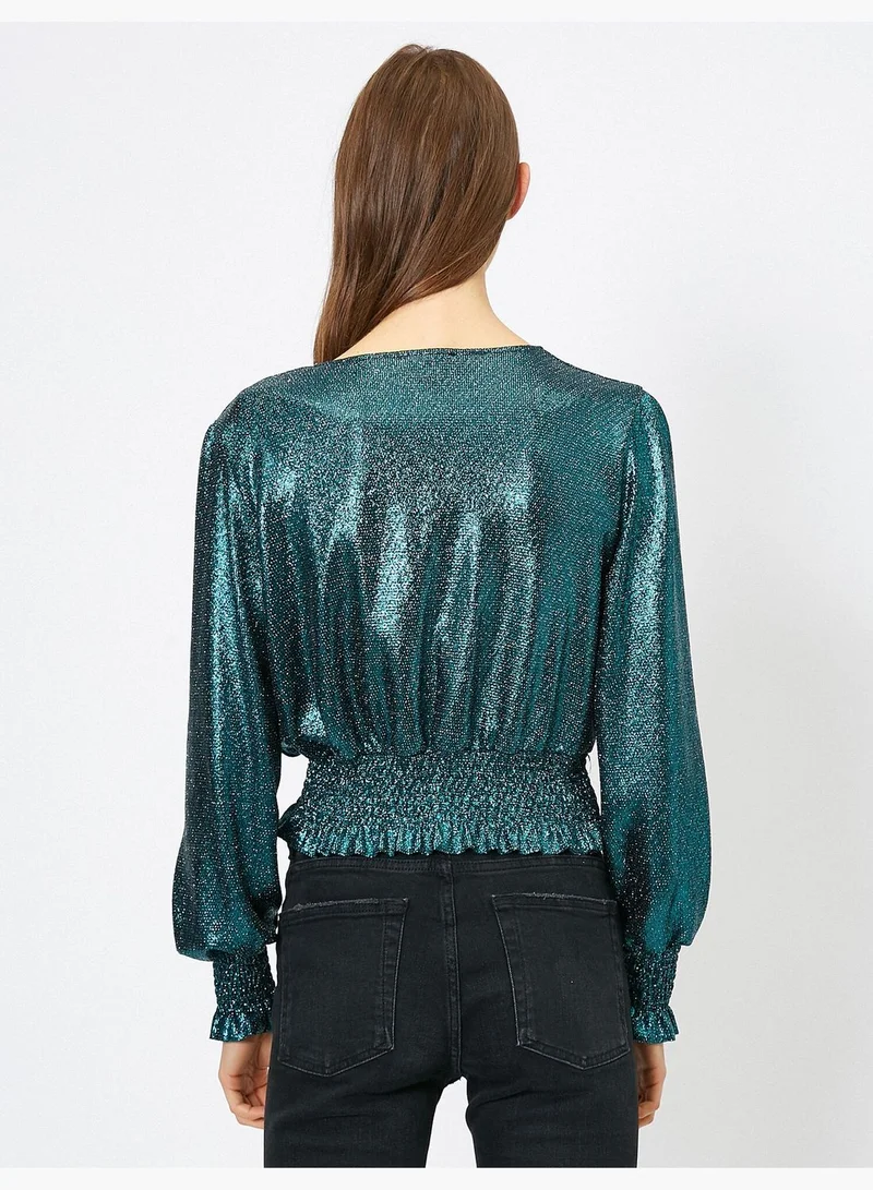 KOTON Shimmer Detailed Blouse