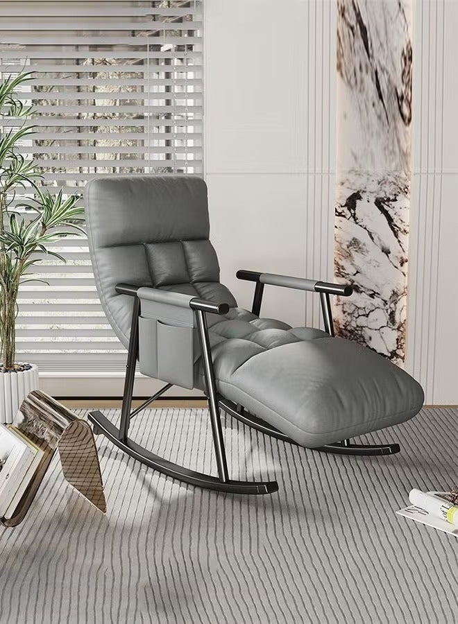 والالا كرسي هزاز لحضانة الأطفال، كرسي استرخاء حديث قابل للتعديل، يمكن الاستلقاء عليه أو النوم عليه، كرسي هزاز فردي، مناسب للشقق وغرف المعيشة وغرف النوم والشرفة. - Image 3