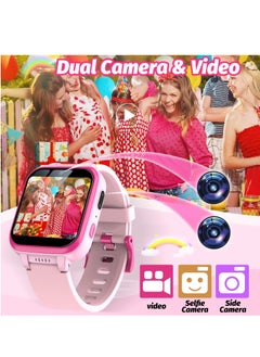 EVEREEN Kids Smart Watch Girls, Gifts For 3-10 Year Old Girls Dual Camera Touchscreen Smart Watch For Kids With Music Player, Educational Toys Toddles Birthday Gift For Girls Ages 6 7 8  - Image 4