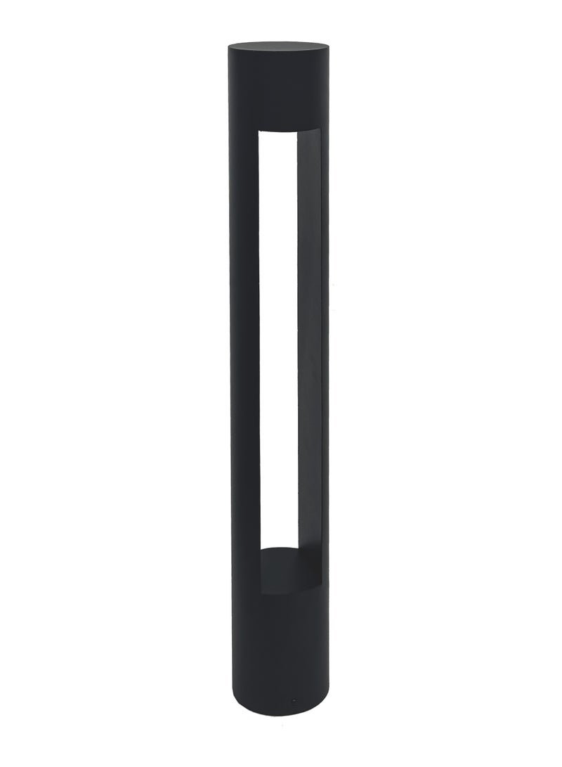 عمود إنارة خارجي أسود بتصميم عصري مقاوم للعوامل الجوية، مناسب للممرات والحدائق، يعمل بمصباح LED موفر للطاقة VT-F336