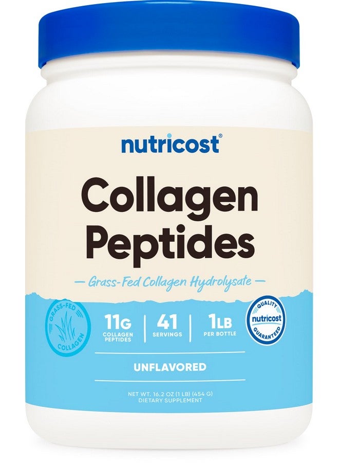 Nutricost مسحوق الكولاجين من نوتريكوست من لحم العشب 1LB (454 جرام) - هيدروكسي كولاجين من البقر (بدون نكهة) - ببتيدات الكولاجين - Image 1